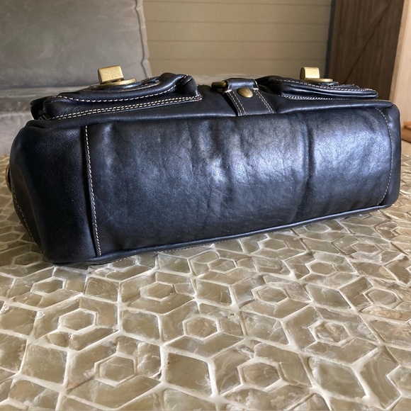 Coach 65th Anniversary Limited Edition Mandy Legacy Leather Shoulder Bag- Black - Picture 6 of 15